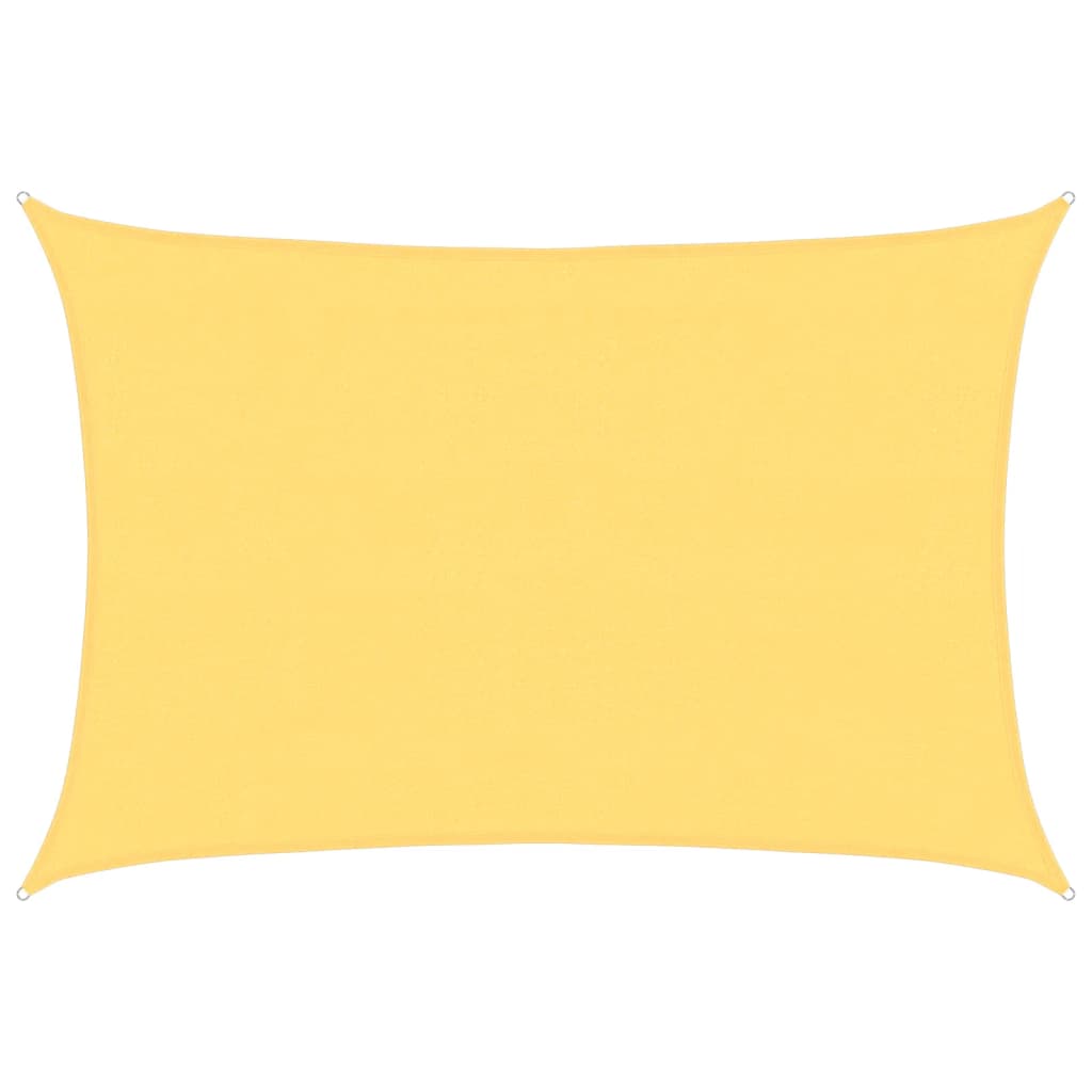 vidaXL Żagiel przeciwsłoneczny, 160 g/m², beżowy, 4x5 m, HDPE
