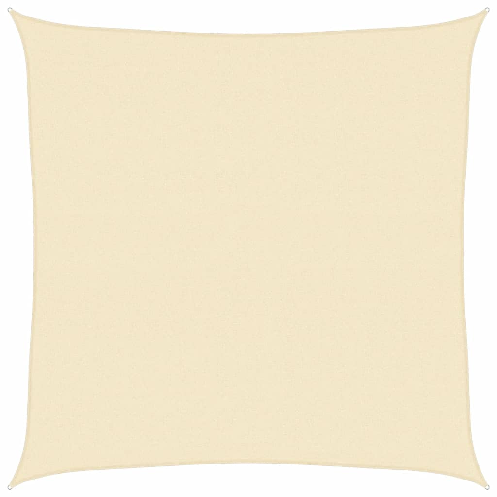 vidaXL Żagiel przeciwsłoneczny, 160 g/m², kremowy, 4,5x4,5 m, HDPE