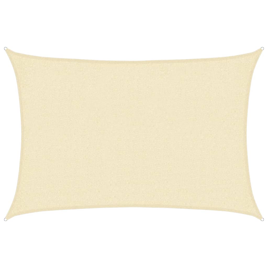 vidaXL Żagiel przeciwsłoneczny, 160 g/m², kremowy, 2x2,5 m, HDPE