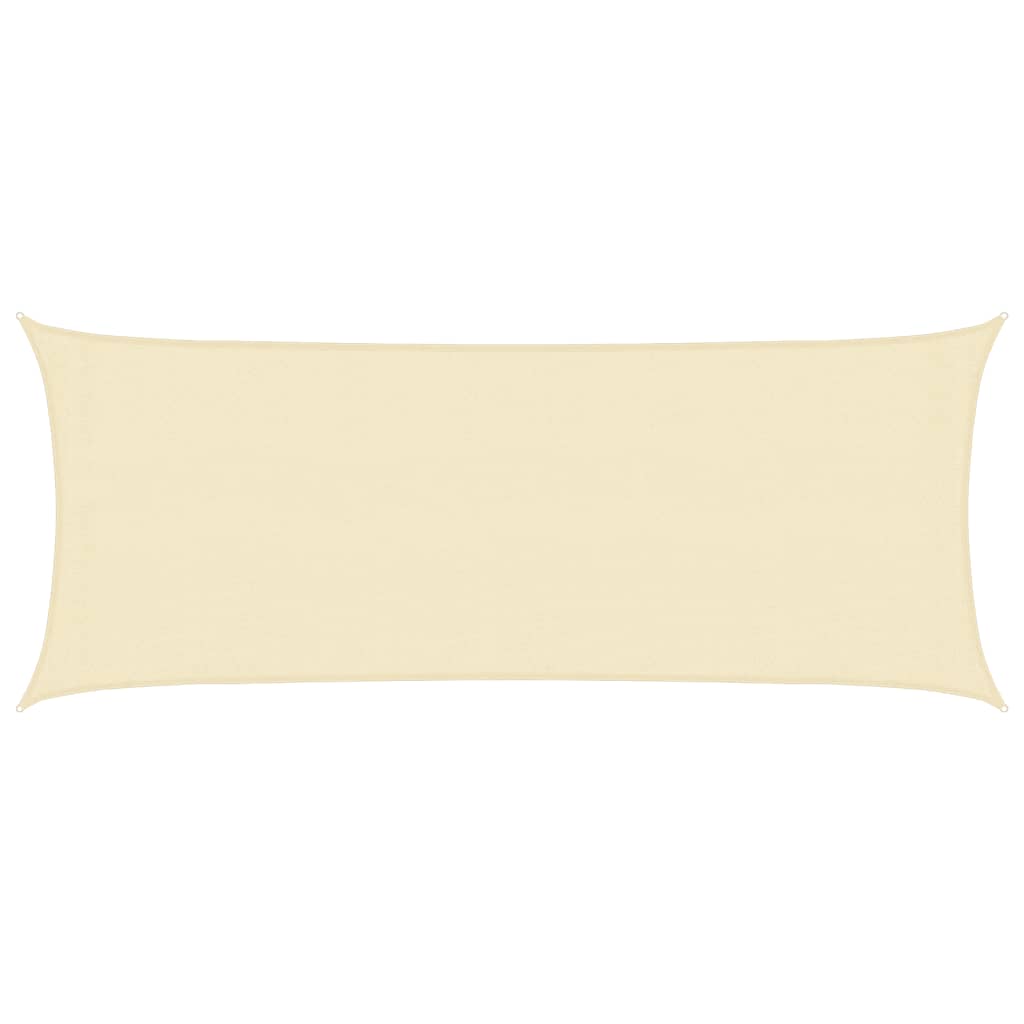 vidaXL Żagiel przeciwsłoneczny, 160 g/m², kremowy, 2x4,5 m, HDPE