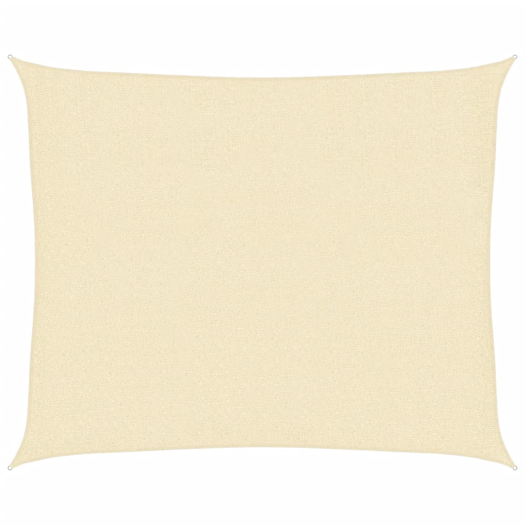 vidaXL Żagiel przeciwsłoneczny, 160 g/m², kremowy, 2,5x3 m, HDPE