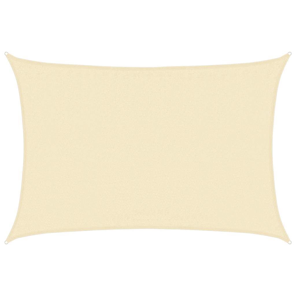 vidaXL Żagiel przeciwsłoneczny, 160 g/m², kremowy, 3,5x5 m, HDPE