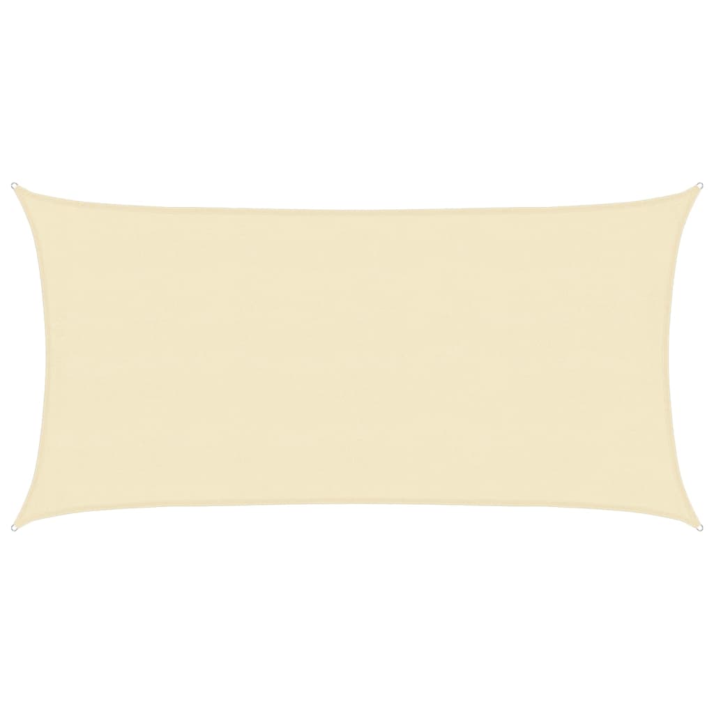 vidaXL Żagiel przeciwsłoneczny, 160 g/m², kremowy, 4x7 m, HDPE