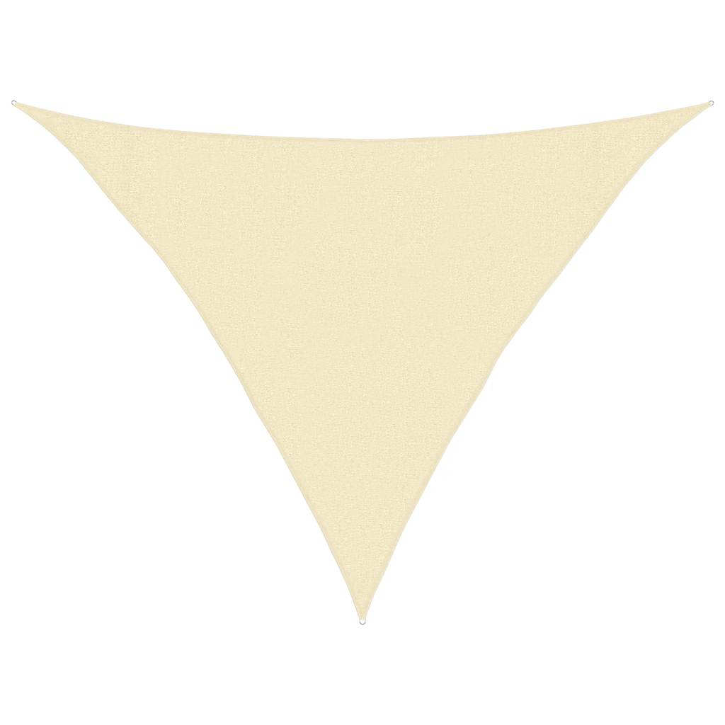 vidaXL Żagiel przeciwsłoneczny, 160 g/m², kremowy, 3x3x4,2 m, HDPE