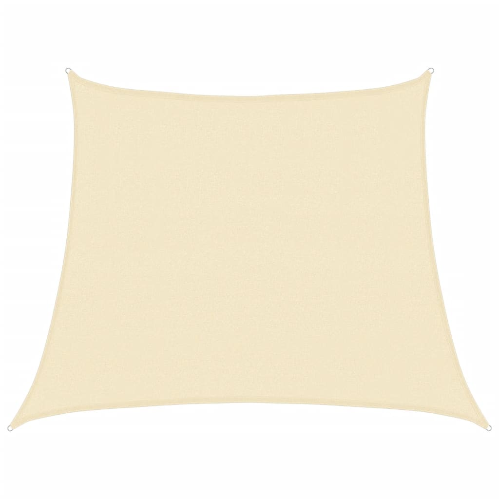 vidaXL Żagiel przeciwsłoneczny, 160 g/m², kremowy, 3/4x3 m, HDPE