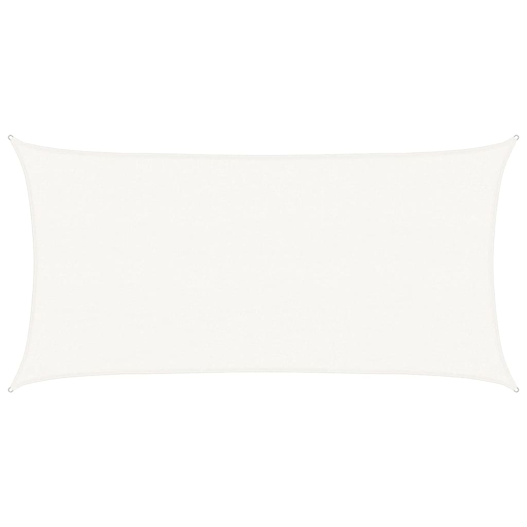 vidaXL Żagiel przeciwsłoneczny, 160 g/m², biały, 2,5x5 m, HDPE