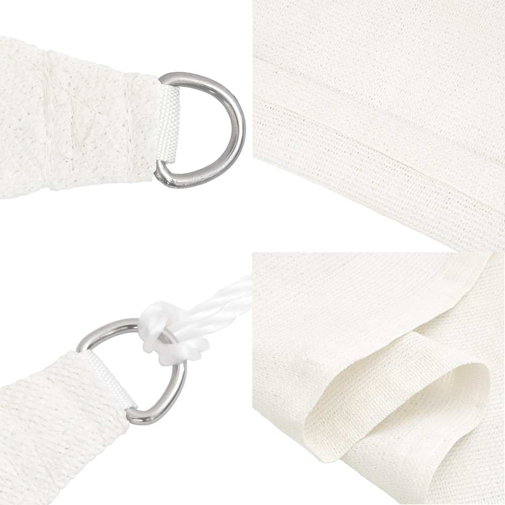 vidaXL Żagiel przeciwsłoneczny, 160 g/m², biały, 2,5x5 m, HDPE