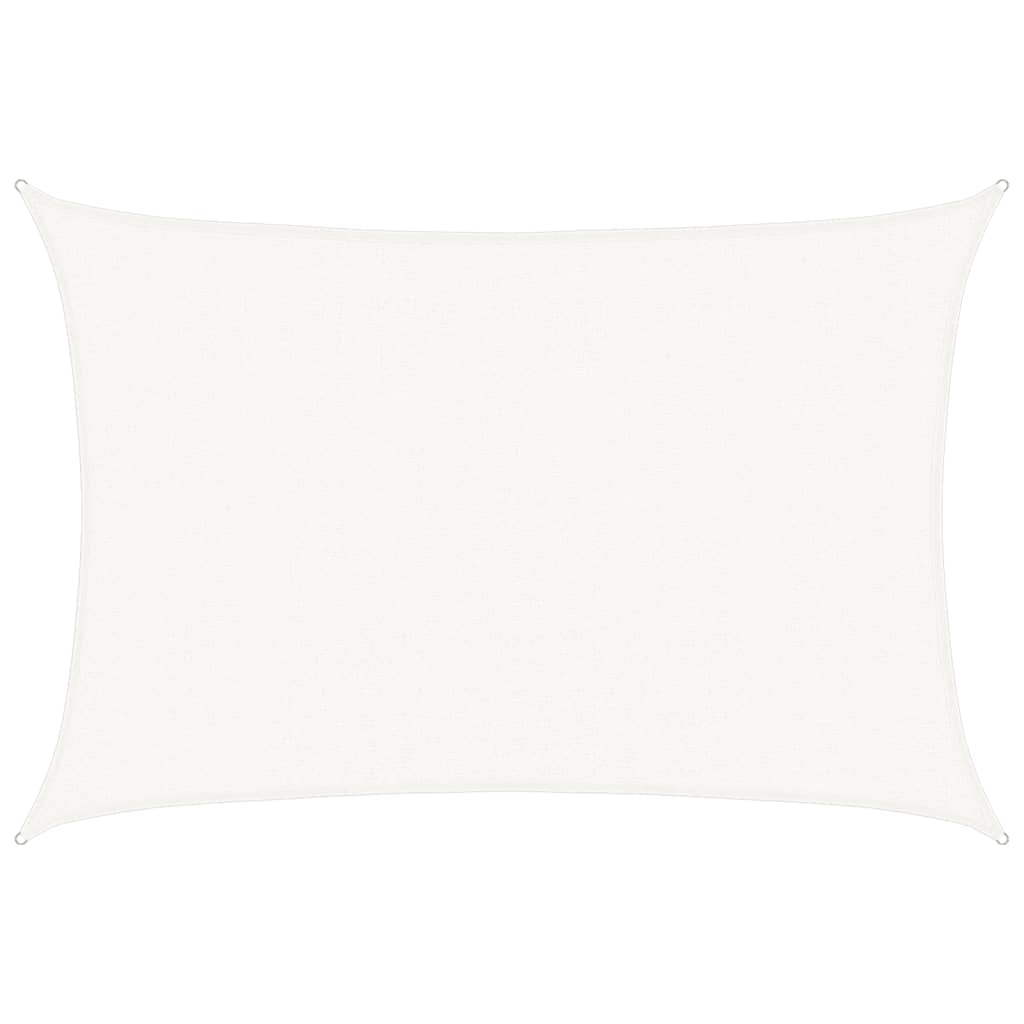 vidaXL Żagiel przeciwsłoneczny, 160 g/m², biały, 3x4,5 m, HDPE