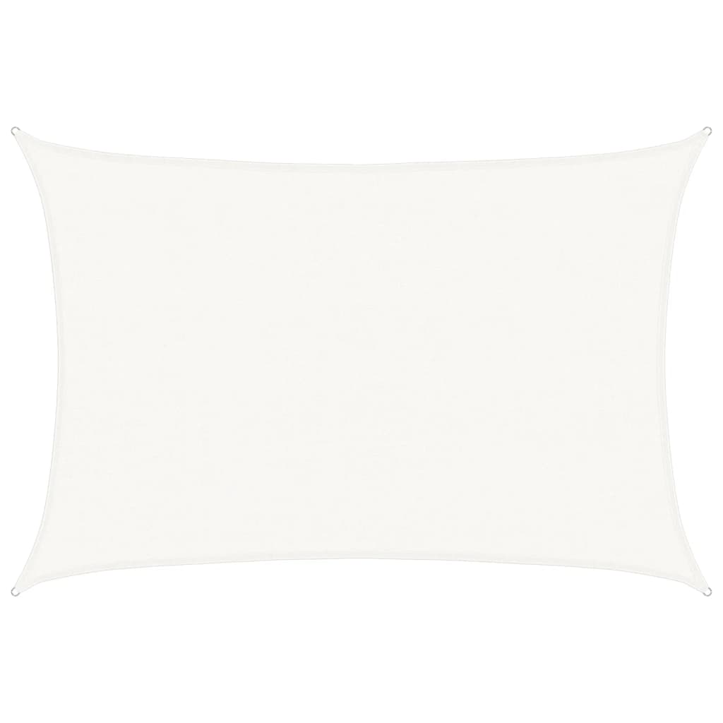 vidaXL Żagiel przeciwsłoneczny, 160 g/m², biały, 4x5 m, HDPE