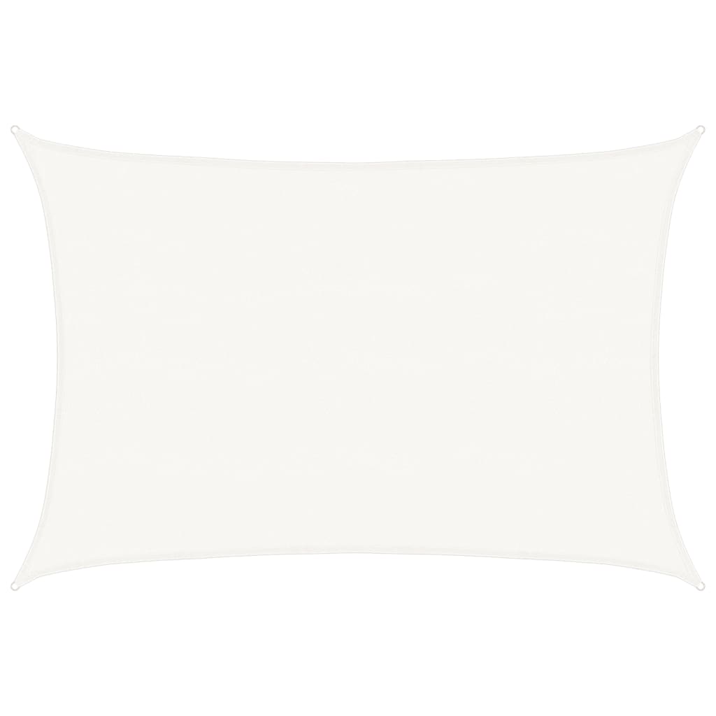 vidaXL Żagiel przeciwsłoneczny, 160 g/m², biały, 5x6 m, HDPE