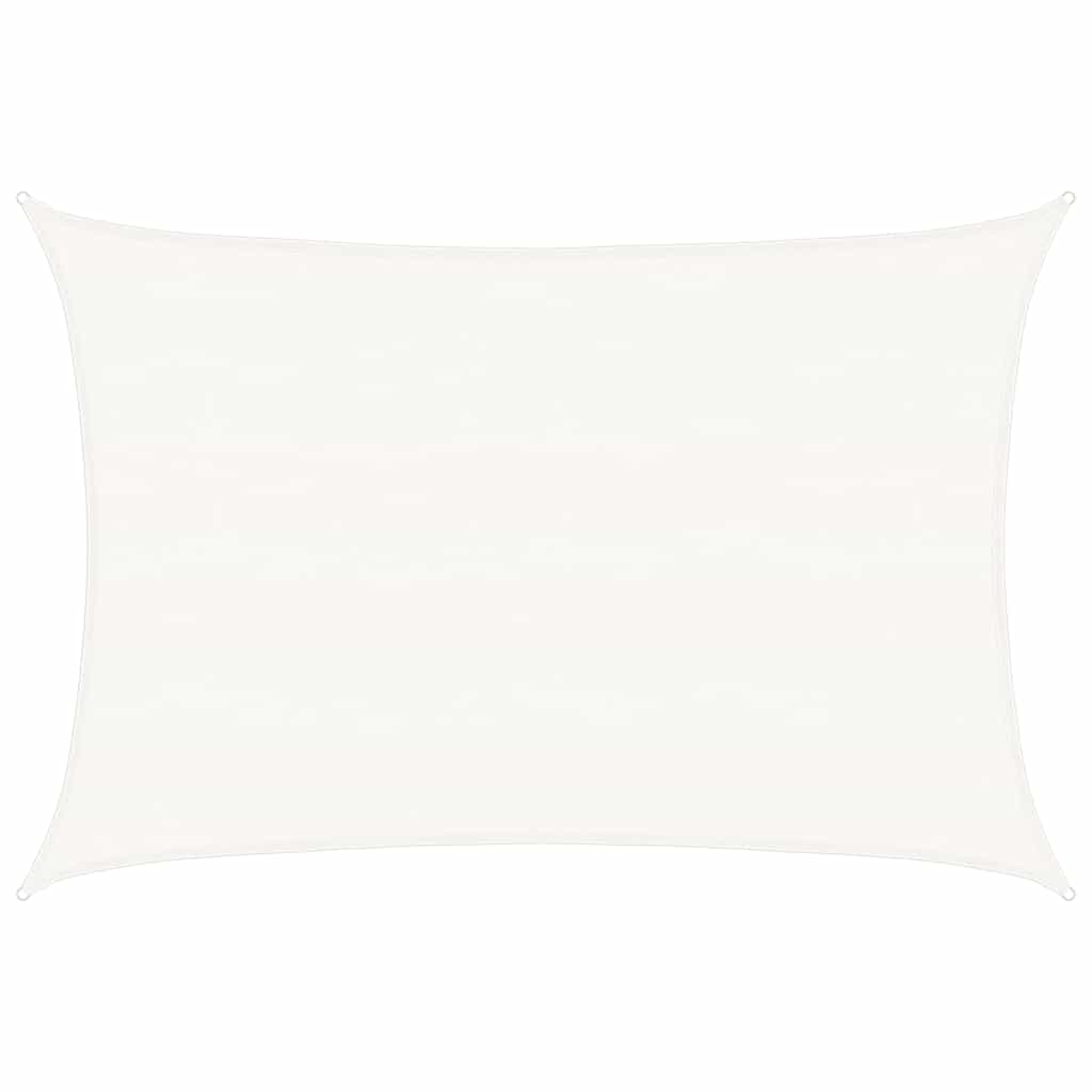 vidaXL Żagiel przeciwsłoneczny, 160 g/m², biały, 5x7 m, HDPE
