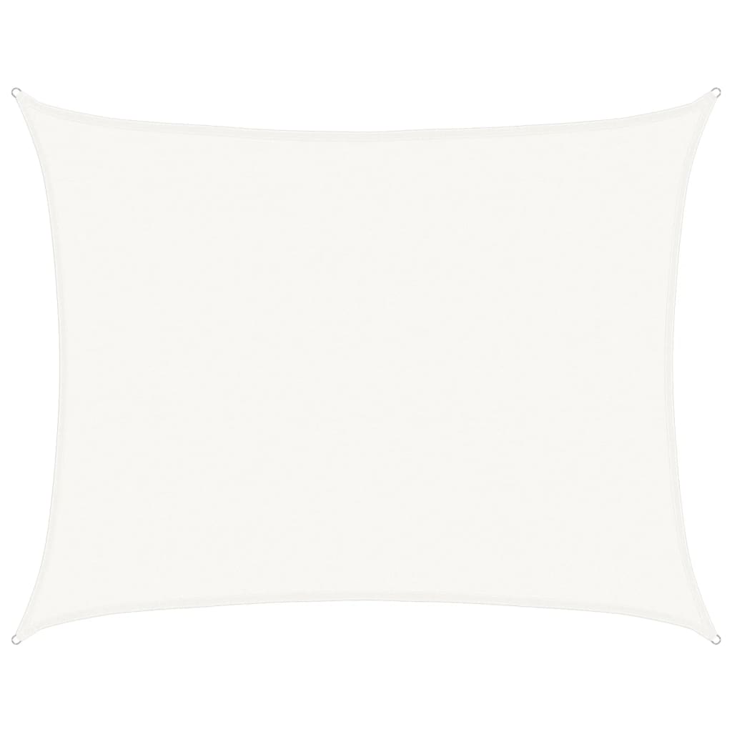 vidaXL Żagiel przeciwsłoneczny, 160 g/m², biały, 6x7 m, HDPE