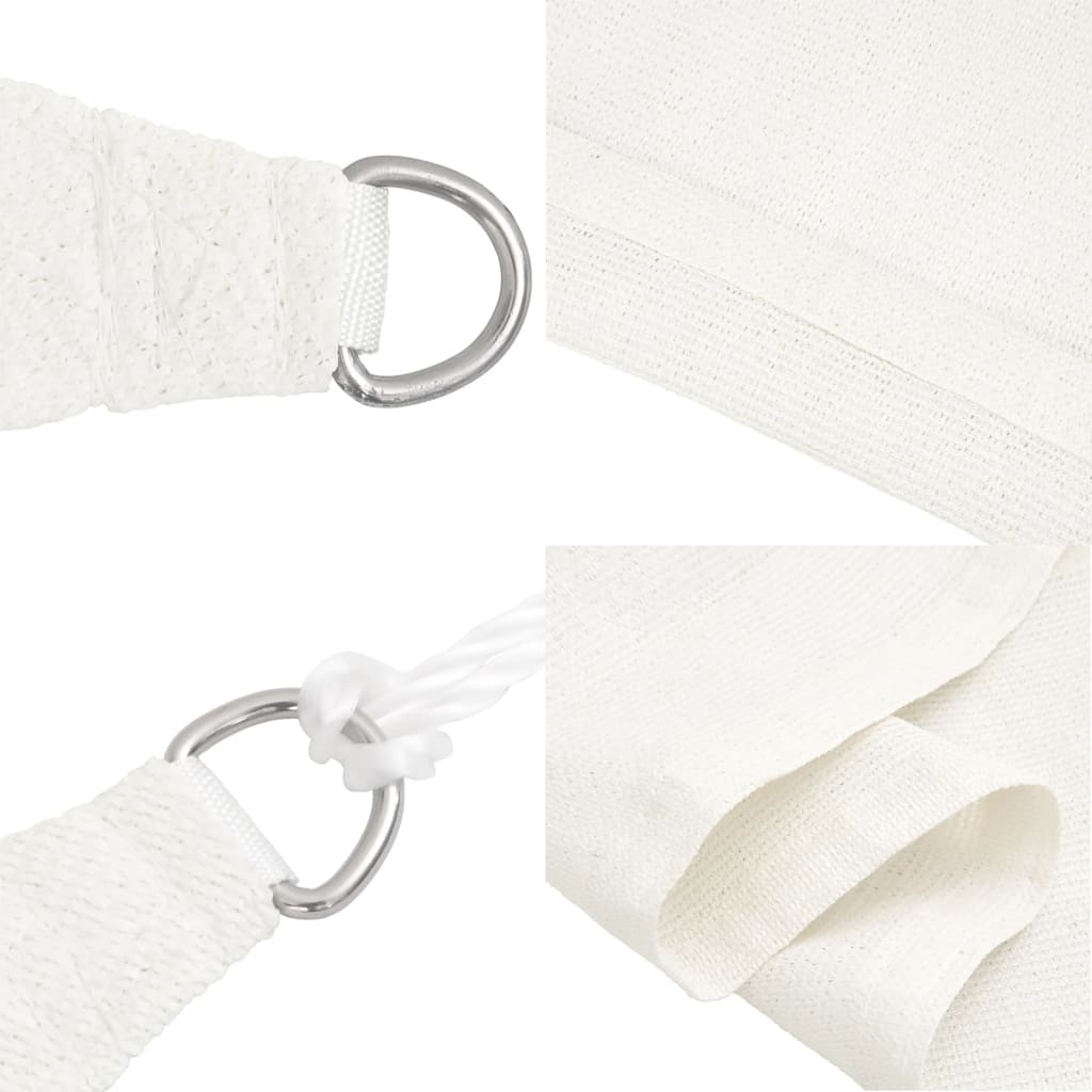 vidaXL Żagiel przeciwsłoneczny, 160 g/m², biały, 5x5x6 m, HDPE