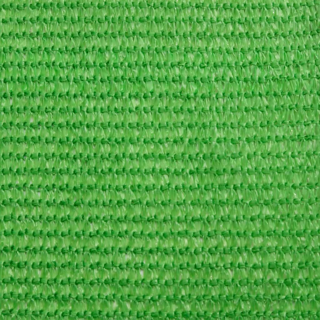 vidaXL Żagiel przeciwsłoneczny, 160 g/m², jasnozielony, 3,6x3,6m, HDPE