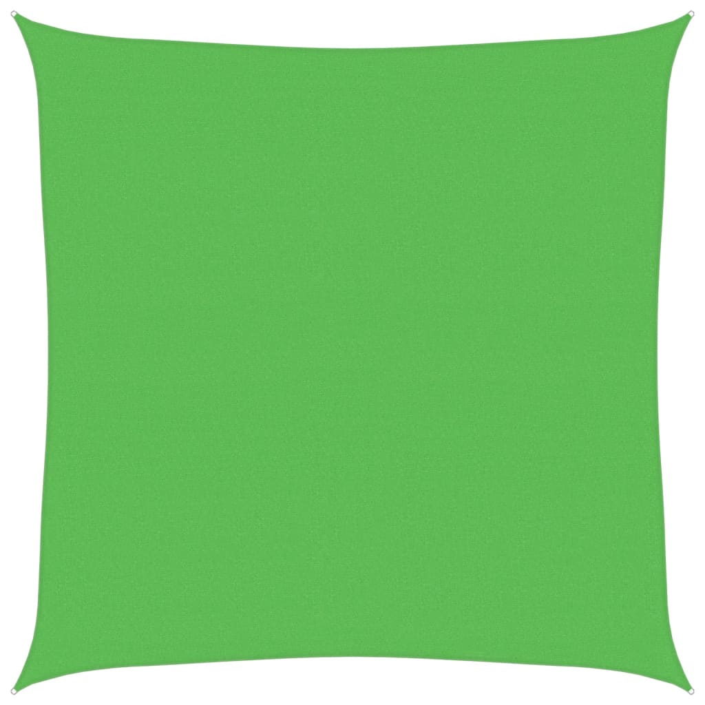 vidaXL Żagiel przeciwsłoneczny, 160 g/m², jasnozielony, 4x4 m, HDPE