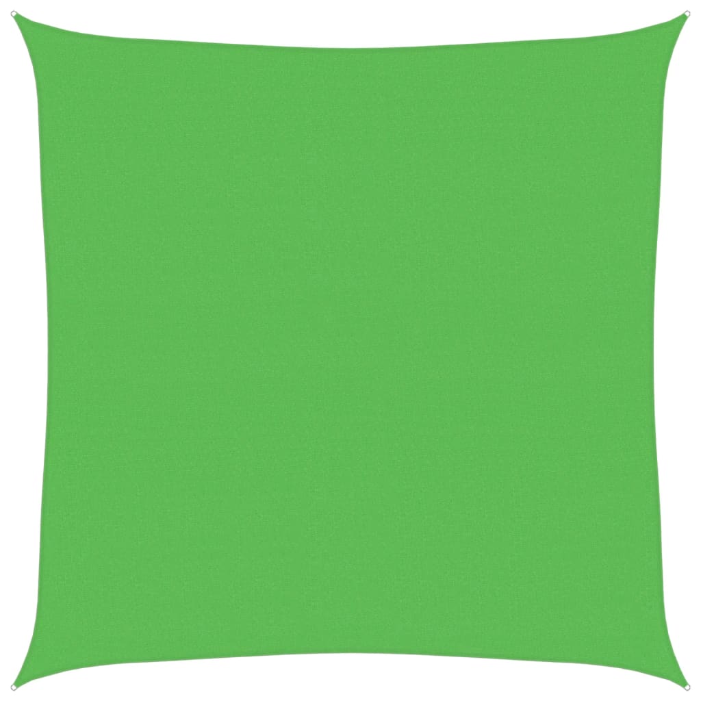 vidaXL Żagiel przeciwsłoneczny 160 g/m², jasnozielony, 4,5x4,5 m, HDPE