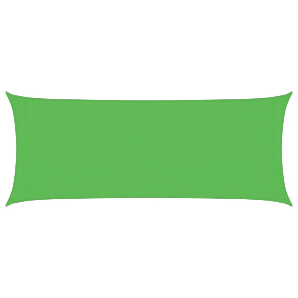 vidaXL Żagiel przeciwsłoneczny, 160 g/m², jasnozielony, 2x5 m, HDPE
