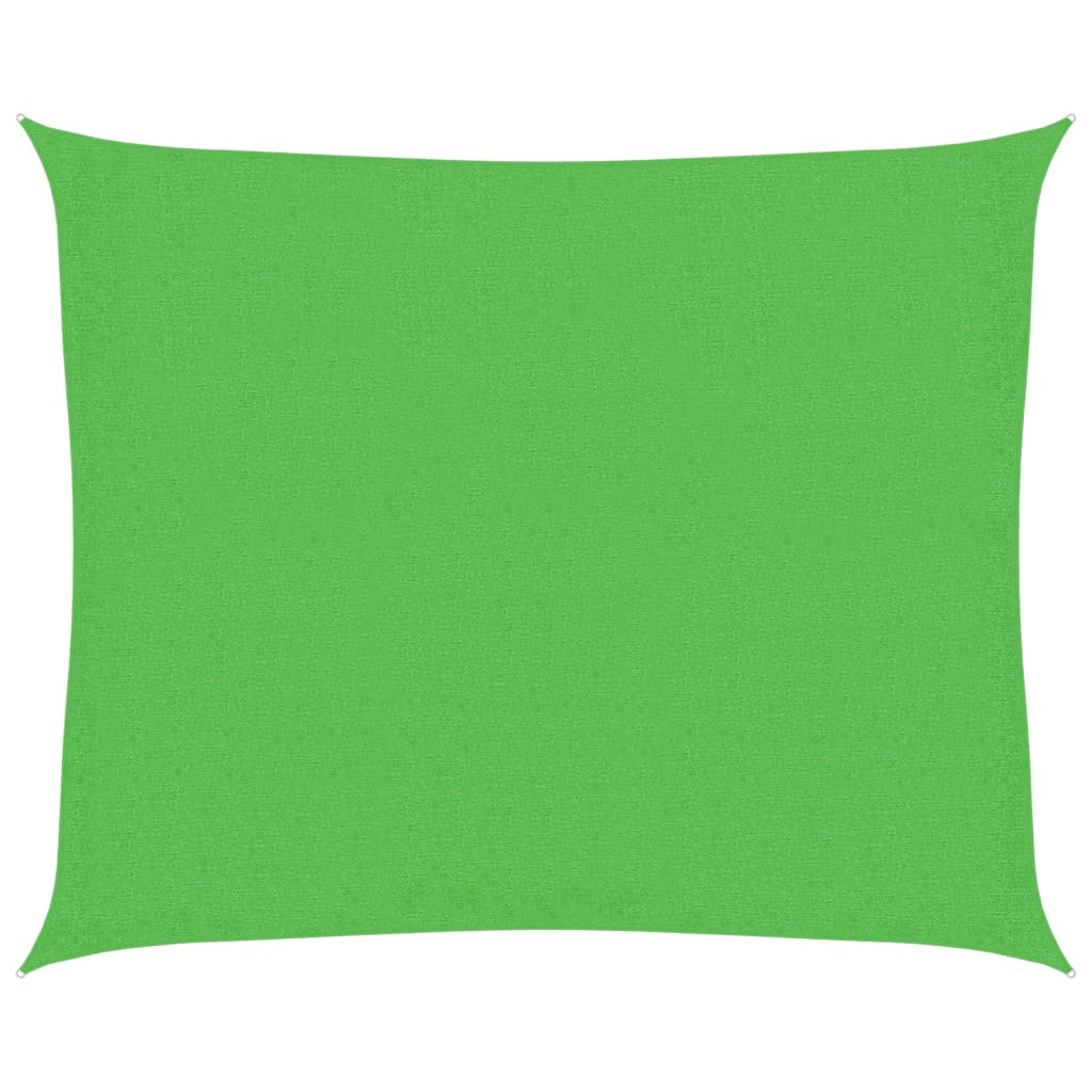 vidaXL Żagiel przeciwsłoneczny, 160 g/m², jasnozielony, 2,5x3 m, HDPE
