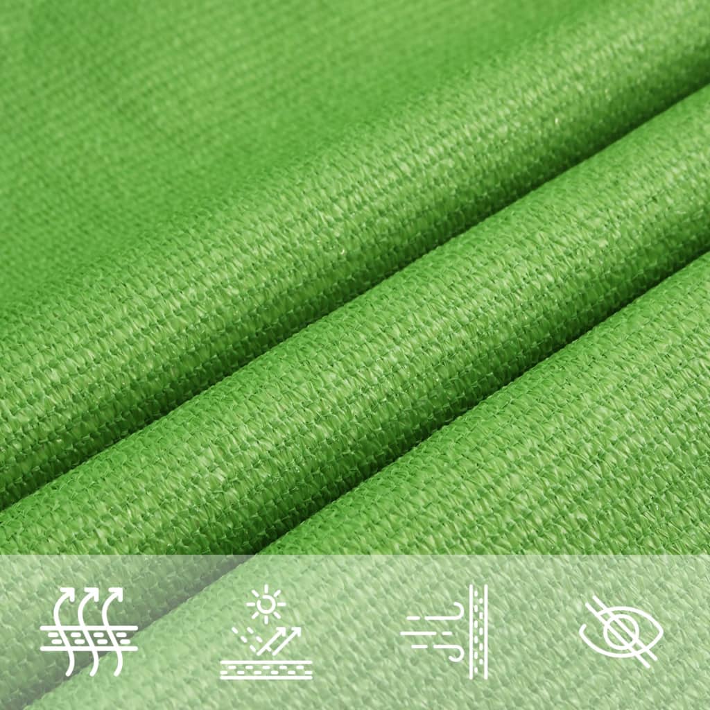 vidaXL Żagiel przeciwsłoneczny, 160 g/m², jasnozielony, 2,5x3 m, HDPE