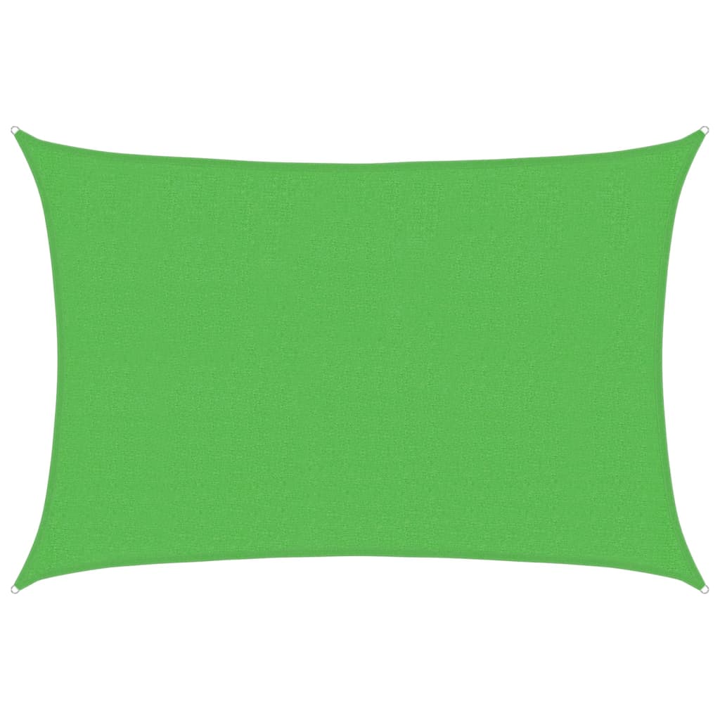 vidaXL Żagiel przeciwsłoneczny, 160 g/m², jasnozielony, 2,5x3,5 m