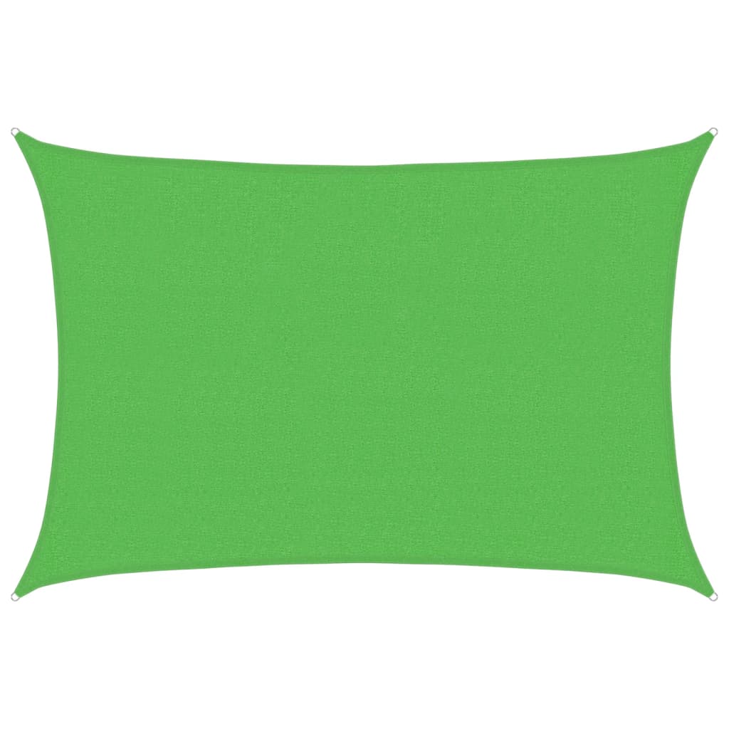 vidaXL Żagiel przeciwsłoneczny, 160 g/m², jasnozielony, 2,5x4 m, HDPE