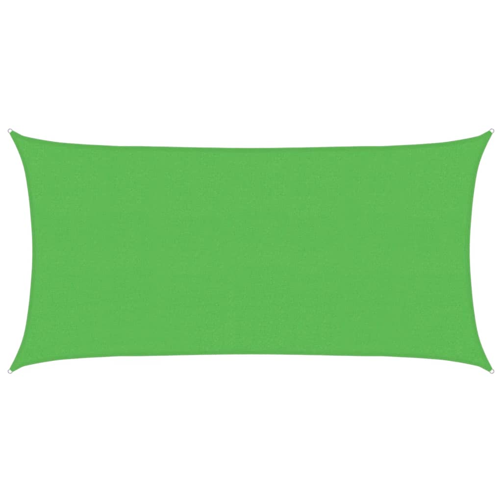 vidaXL Żagiel przeciwsłoneczny, 160 g/m², jasnozielony, 2,5x4,5m, HDPE