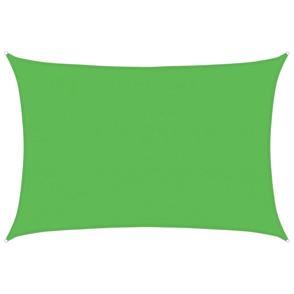 vidaXL Żagiel przeciwsłoneczny, 160 g/m², jasnozielony, 4x5 m, HDPE
