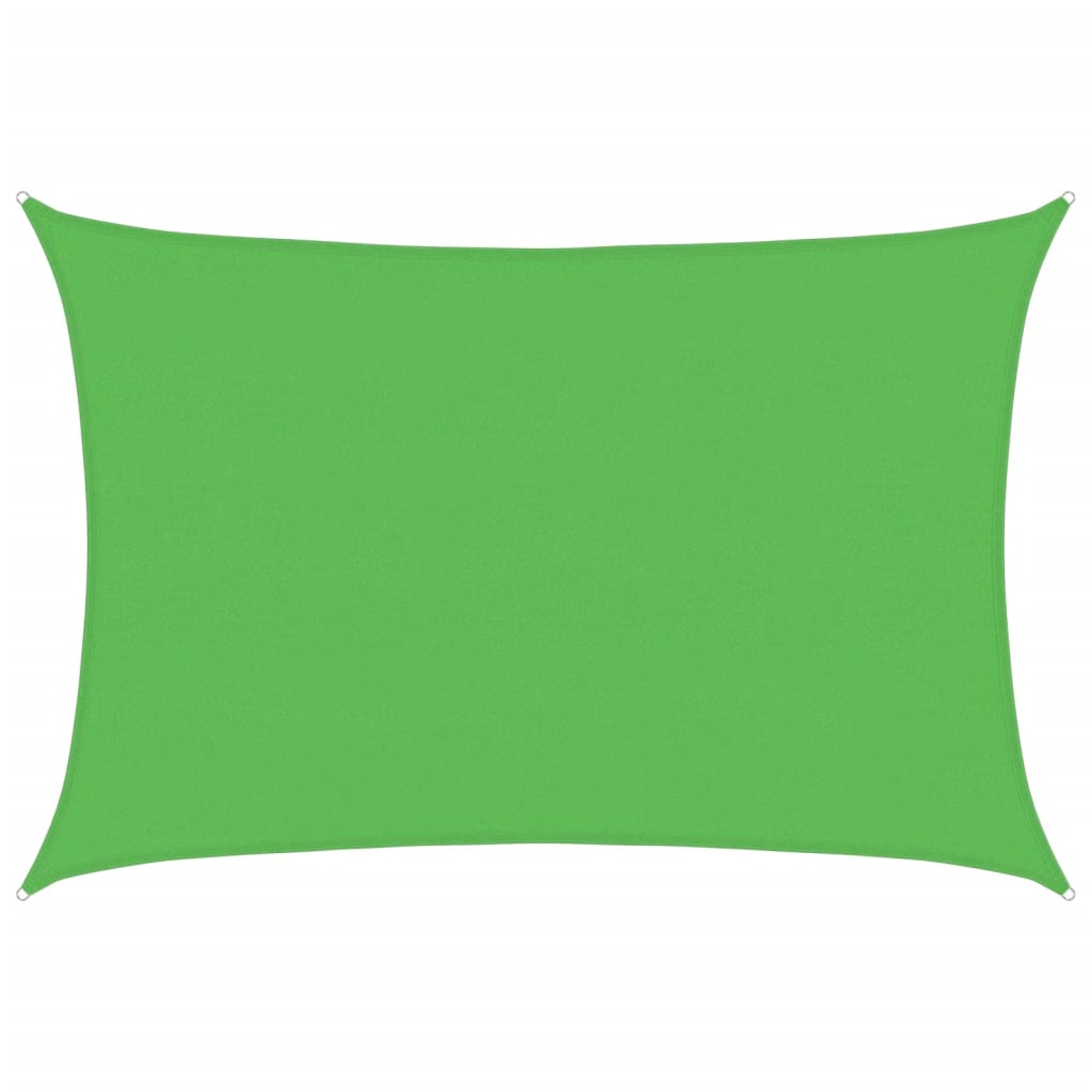 vidaXL Żagiel przeciwsłoneczny, 160 g/m², jasnozielony, 5x6 m, HDPE