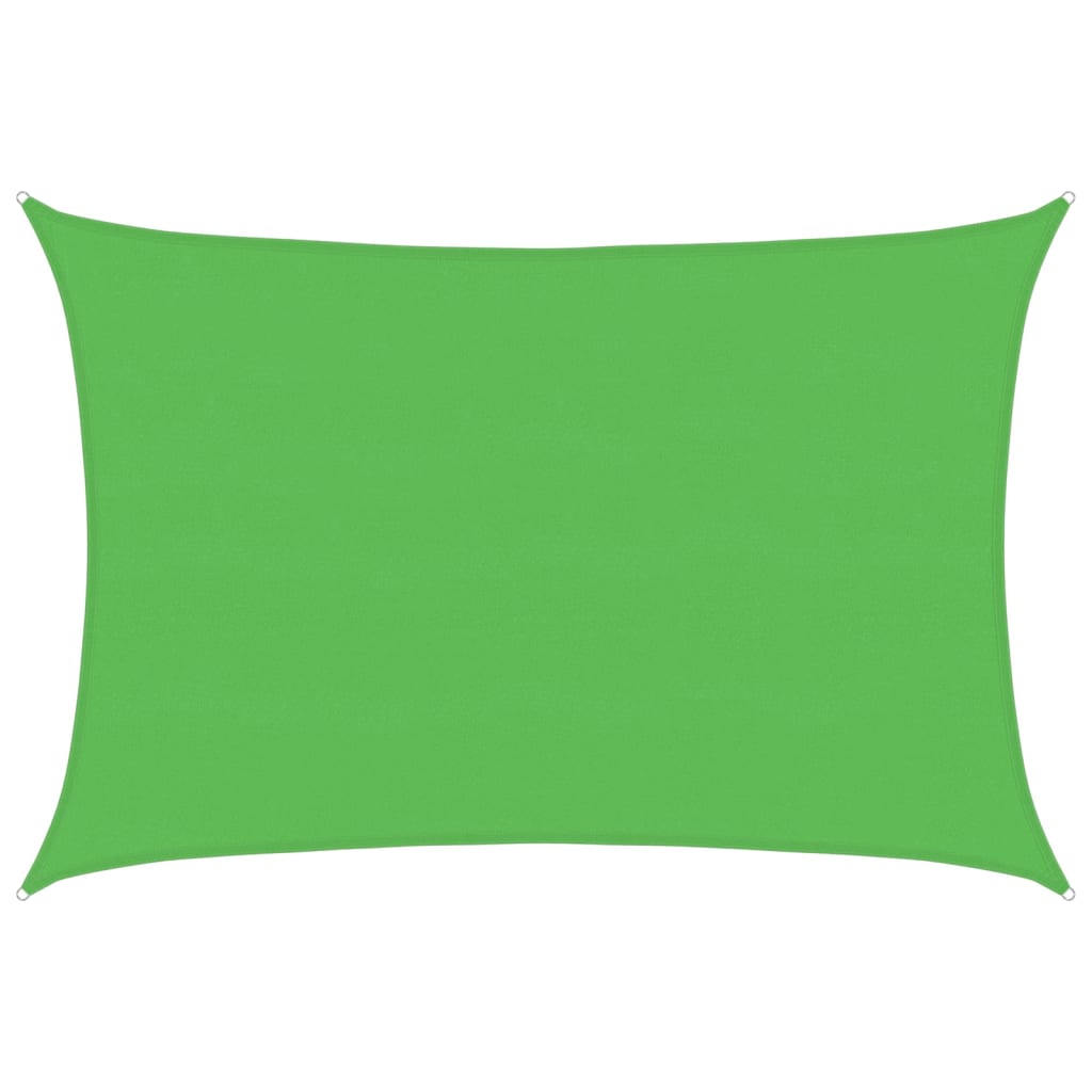 vidaXL Żagiel przeciwsłoneczny, 160 g/m², jasnozielony, 5x7 m, HDPE