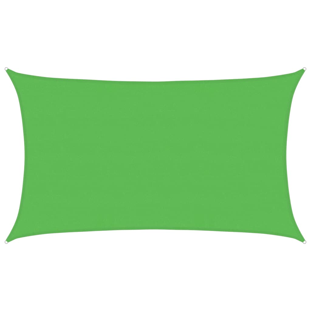 vidaXL Żagiel przeciwsłoneczny, 160 g/m², jasnozielony, 5x8 m, HDPE