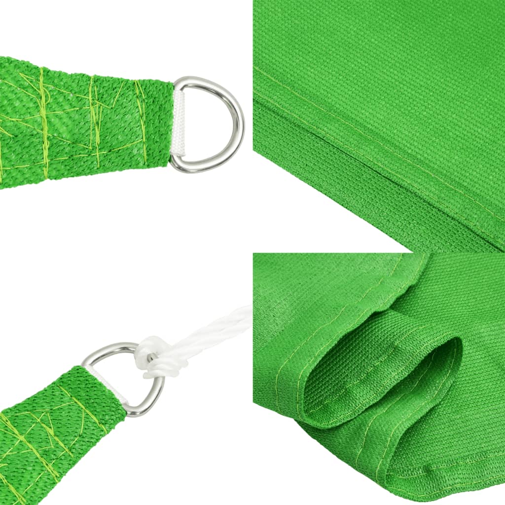 vidaXL Żagiel przeciwsłoneczny, 160 g/m², jasnozielony, 4,5x4,5x4,5 m