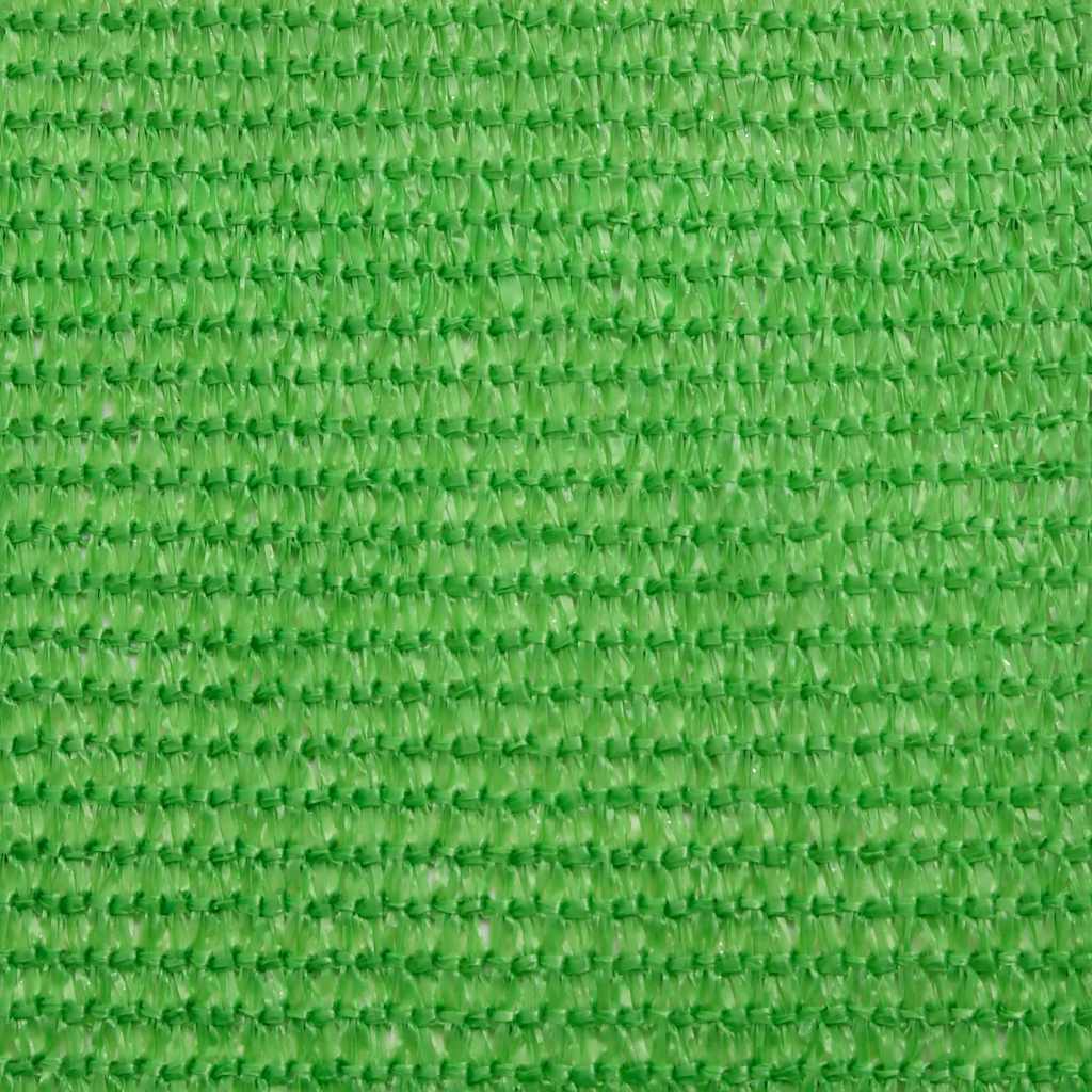 vidaXL Żagiel przeciwsłoneczny, 160 g/m², jasnozielony, 5x7x7 m, HDPE
