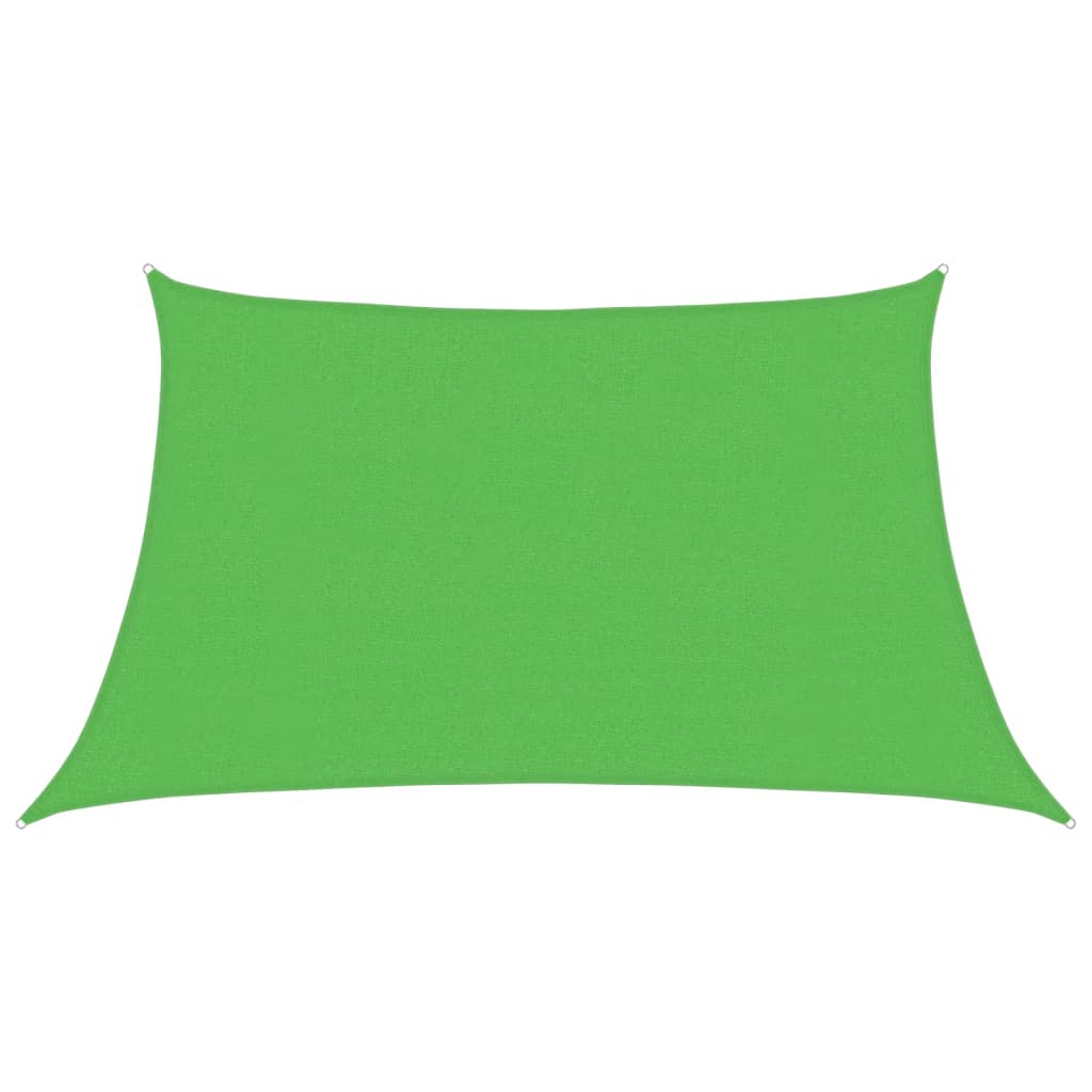 vidaXL Żagiel przeciwsłoneczny, 160 g/m², jasnozielony, 3/4x2 m, HDPE
