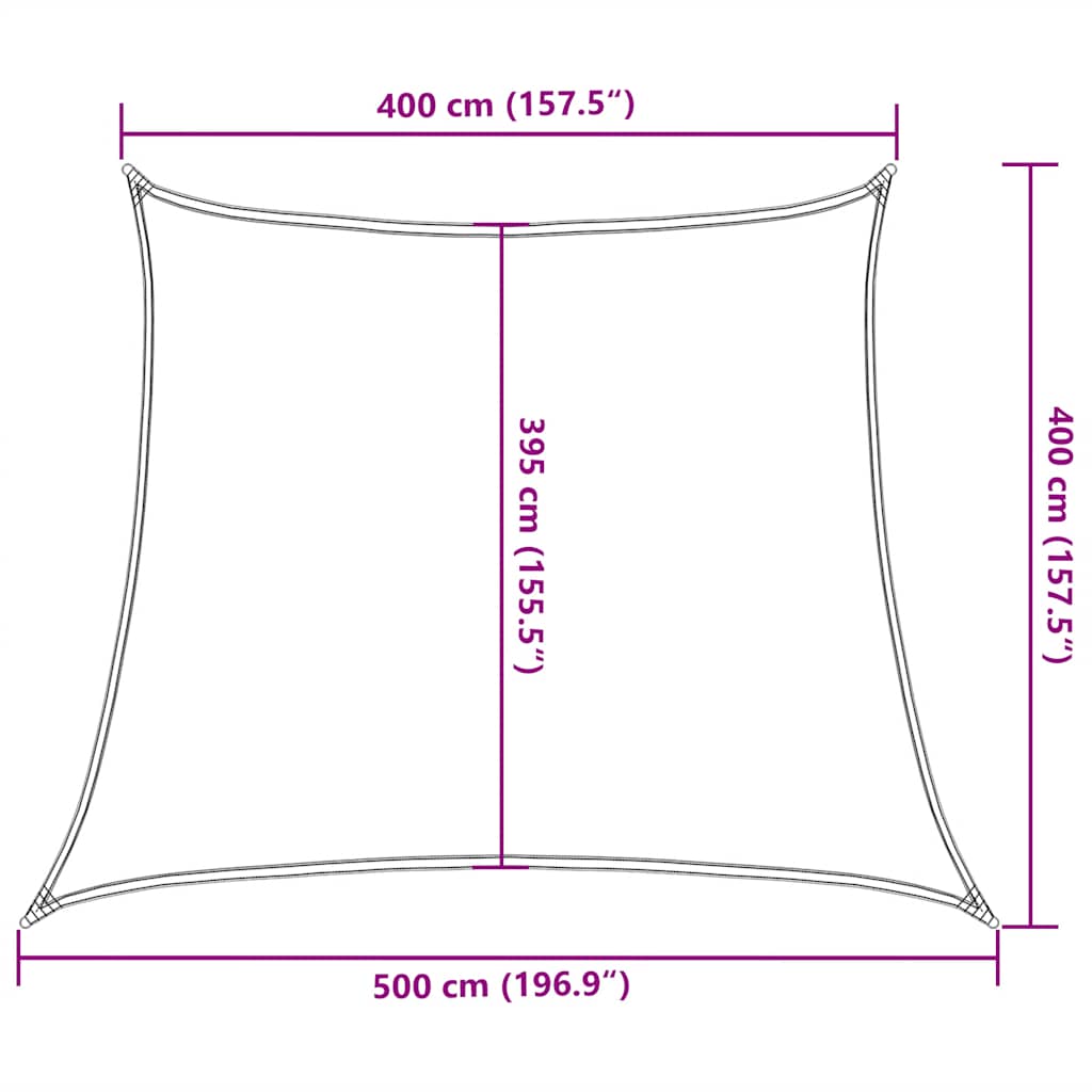 vidaXL Żagiel przeciwsłoneczny, 160 g/m², trapezowy, jasnozielony