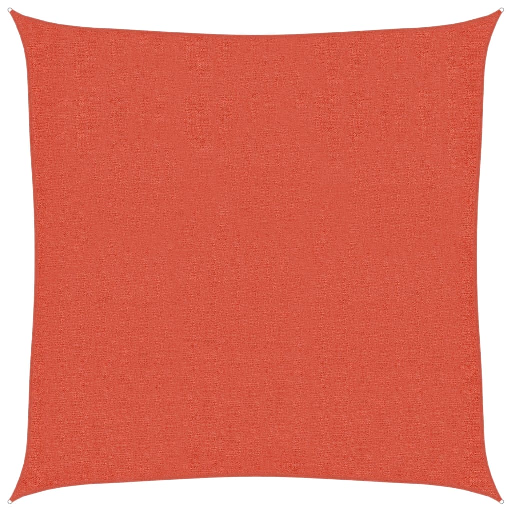 vidaXL Żagiel przeciwsłoneczny, 160 g/m², terakotowy, 3,6x3,6 m, HDPE