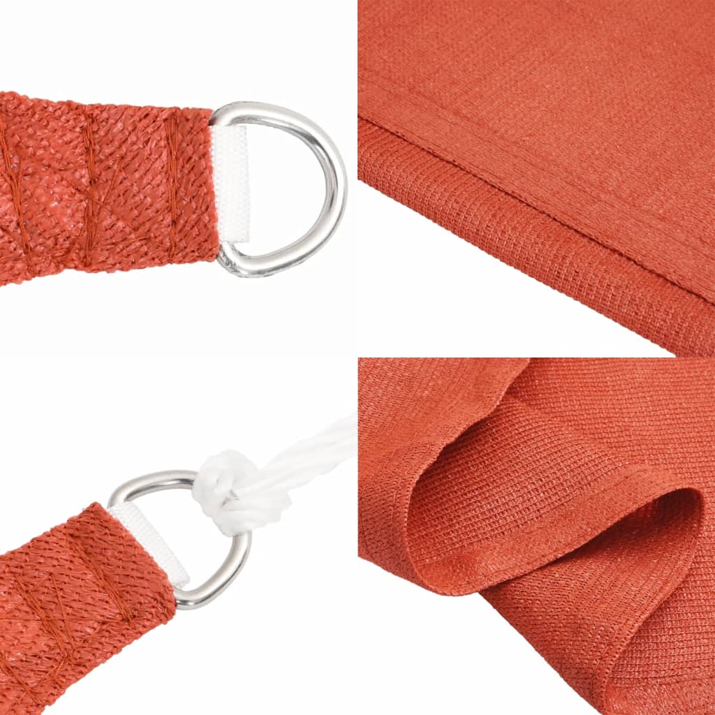 vidaXL Żagiel przeciwsłoneczny, 160 g/m², terakota, 2x2,5 m, HDPE
