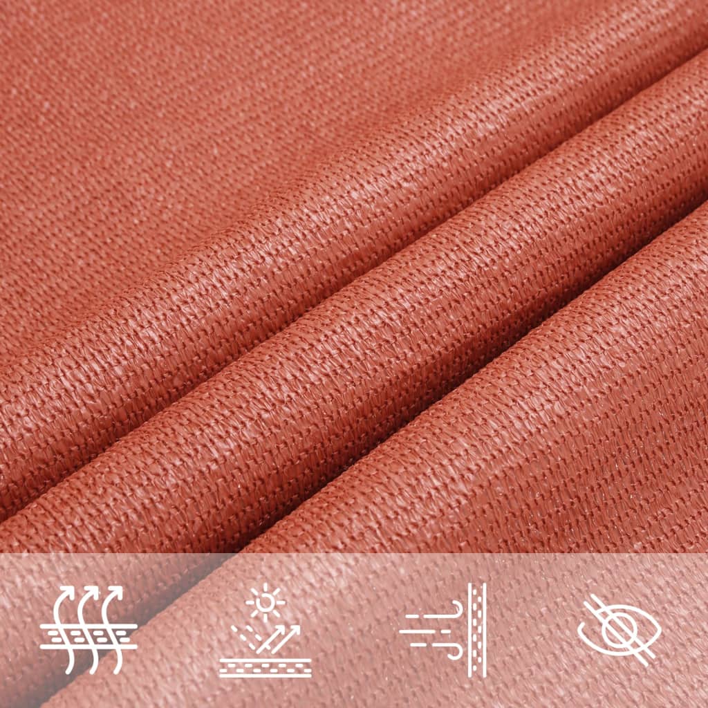 vidaXL Żagiel przeciwsłoneczny, 160 g/m², terakota, 2x2,5 m, HDPE