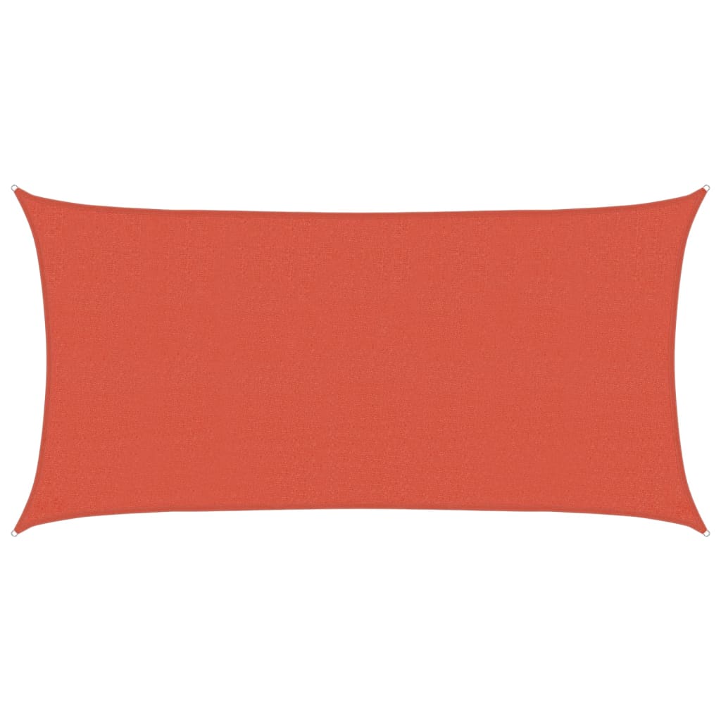 vidaXL Żagiel przeciwsłoneczny, 160 g/m², terakotowy, 2,5x4,5 m, HDPE