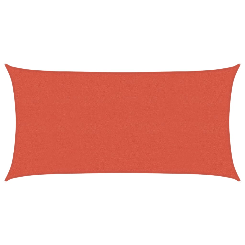 vidaXL Żagiel przeciwsłoneczny, 160 g/m², kolor terakota, 2,5x5 m HDPE