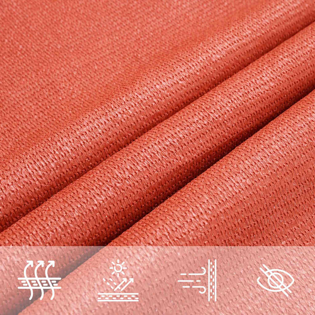 vidaXL Żagiel przeciwsłoneczny, 160 g/m², terakotowy, 3x4,5 m, HDPE