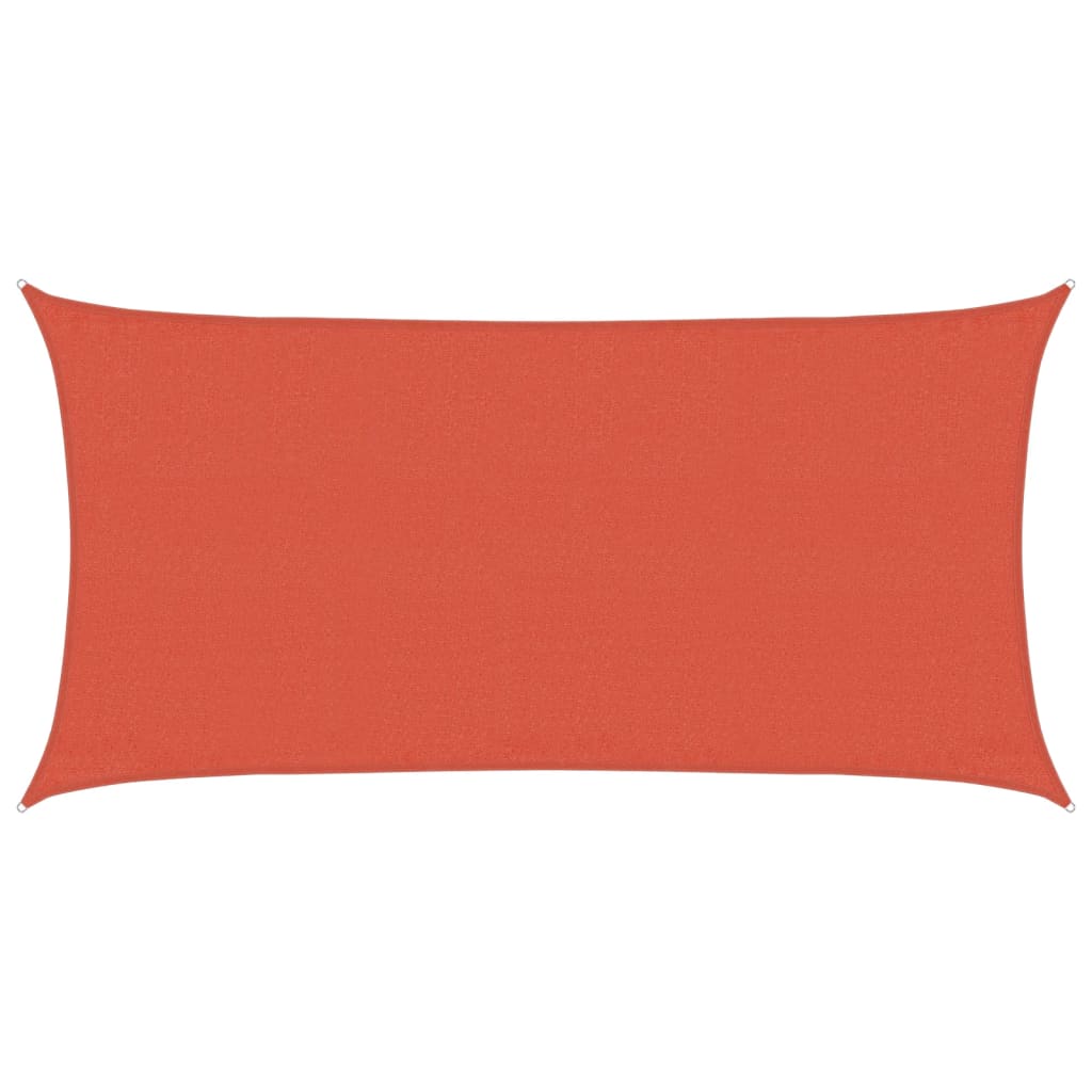 vidaXL Żagiel przeciwsłoneczny, 160 g/m², terakotowy, 3x6 m, HDPE