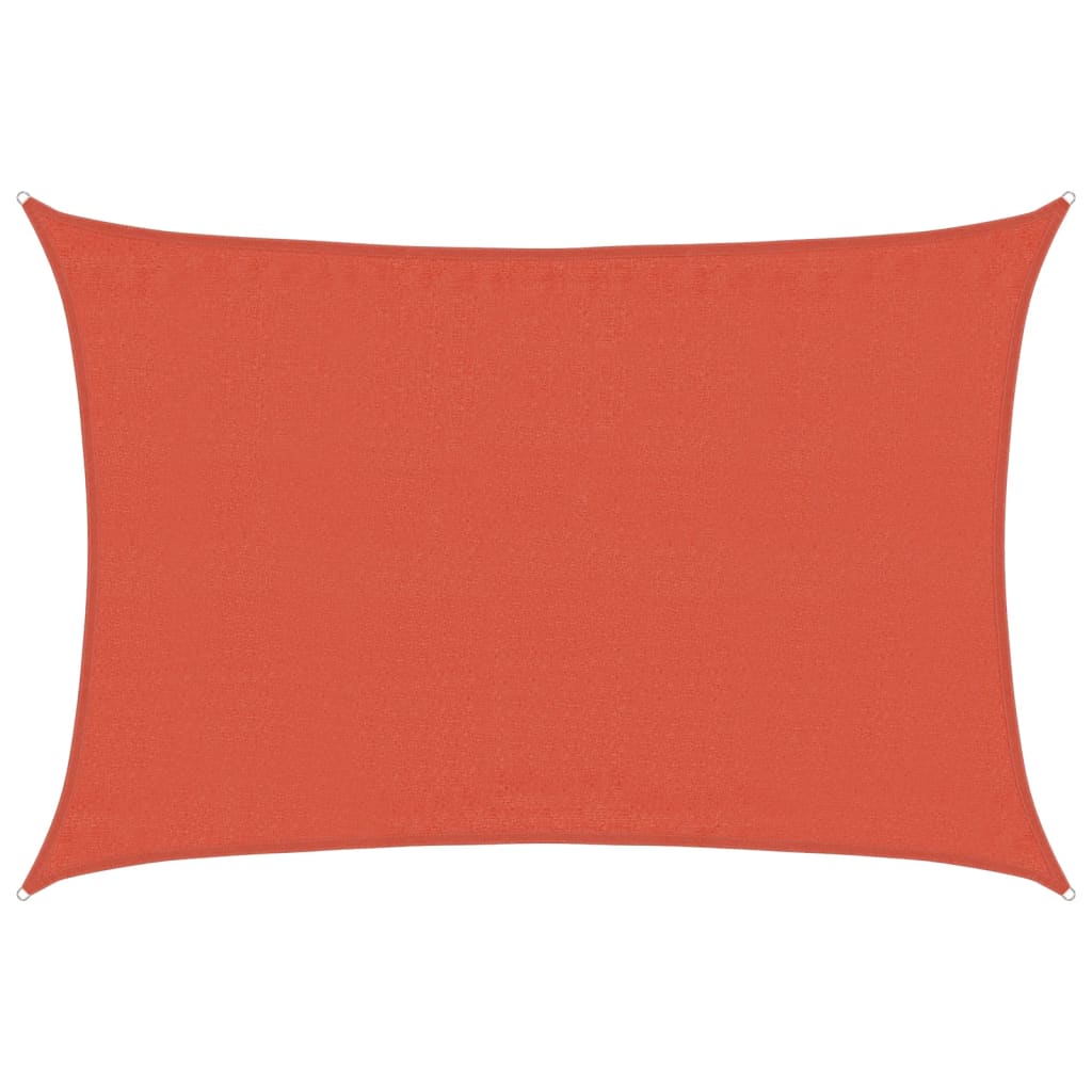 vidaXL Żagiel przeciwsłoneczny, 160 g/m², terakotowy, 3,5x4,5 m, HDPE