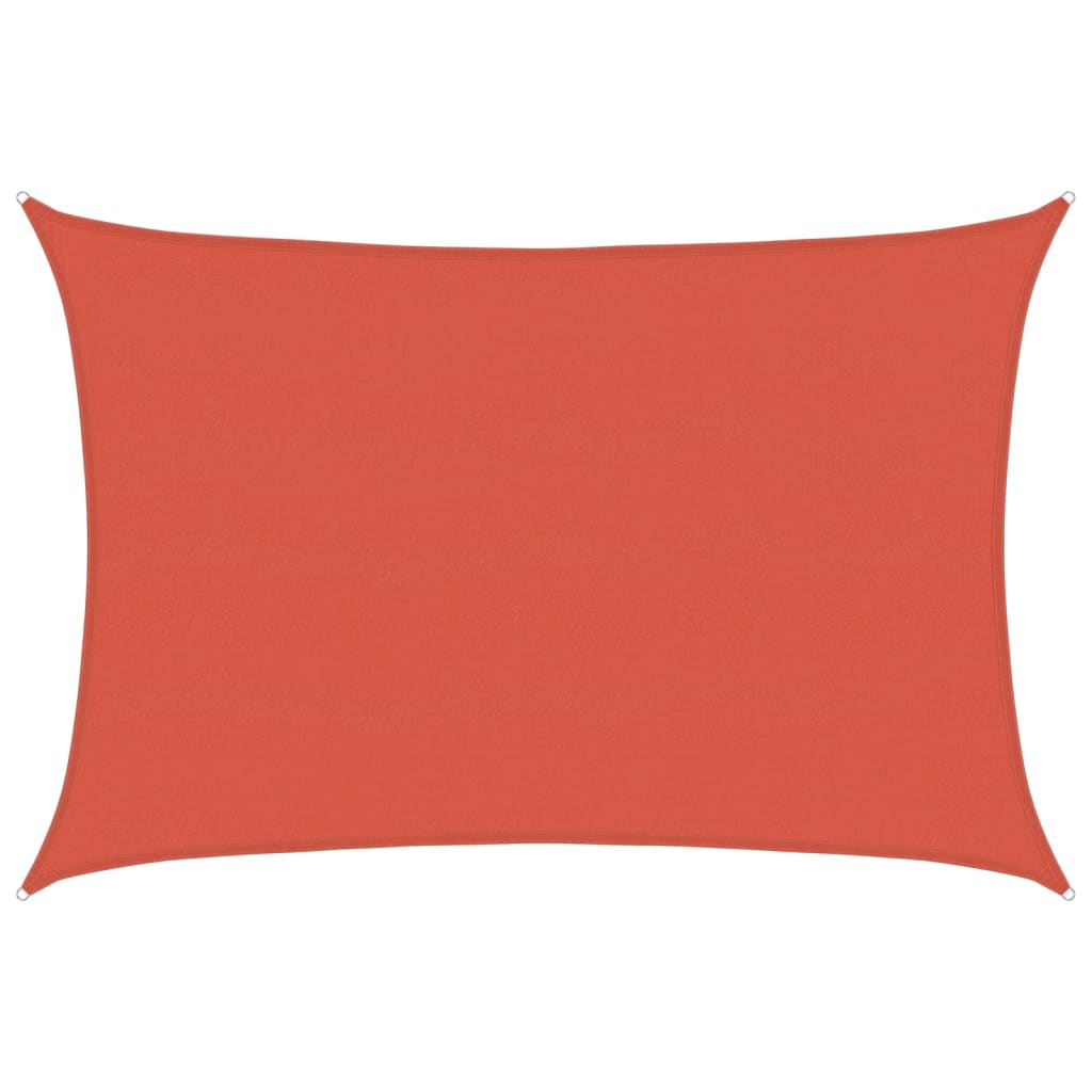 vidaXL Żagiel przeciwsłoneczny, 160 g/m², terakotowy, 5x6 m, HDPE