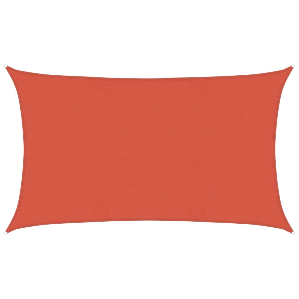 vidaXL Żagiel przeciwsłoneczny, 160 g/m², terakotowy, 5x8 m, HDPE