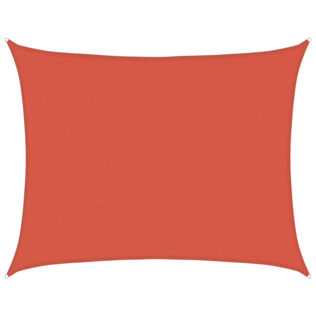 vidaXL Żagiel przeciwsłoneczny, 160 g/m², terakotowy, 6x7 m, HDPE