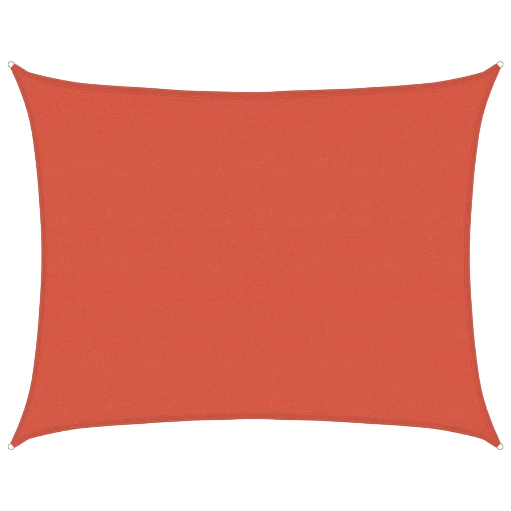 vidaXL Żagiel przeciwsłoneczny, 160 g/m², terakotowy, 6x8 m, HDPE