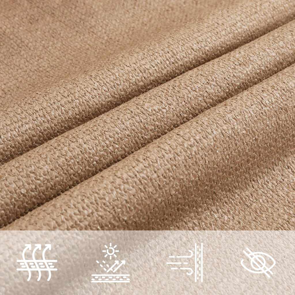 vidaXL Żagiel przeciwsłoneczny, 160 g/m², kolor taupe, 2x5 m, HDPE