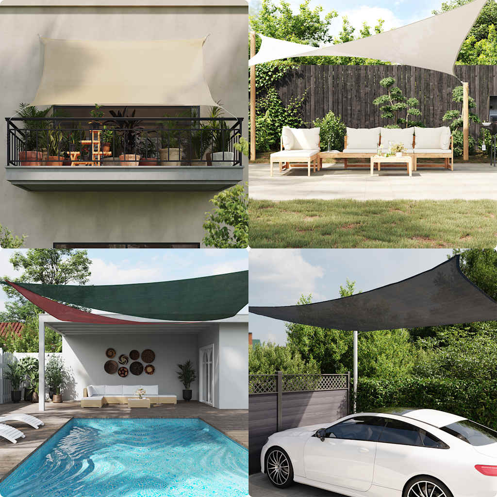 vidaXL Żagiel przeciwsłoneczny, 160 g/m², kolor taupe, 2,5x3 m, HDPE