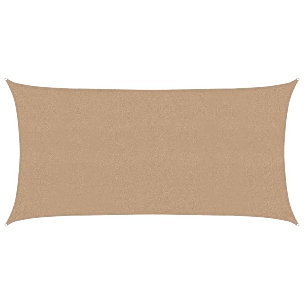 vidaXL Żagiel przeciwsłoneczny, 160 g/m², kolor taupe, 2,5x5 m, HDPE