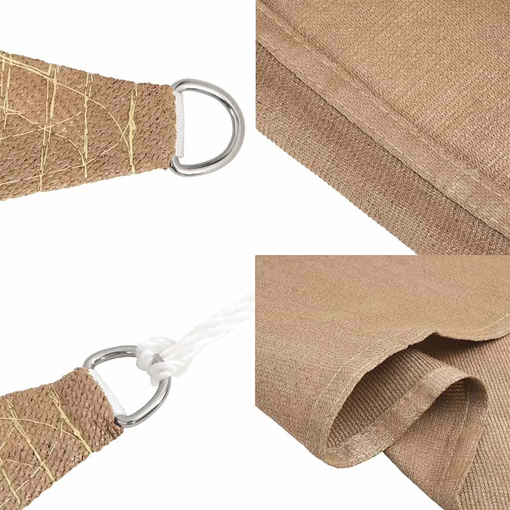 vidaXL Żagiel przeciwsłoneczny, 160 g/m², taupe, 6x7 m, HDPE